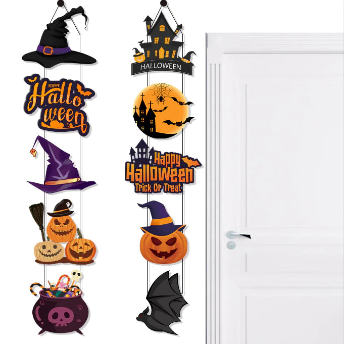 10PCS Halloween Door Hanging Banner