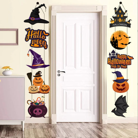 10PCS Halloween Door Hanging Banner