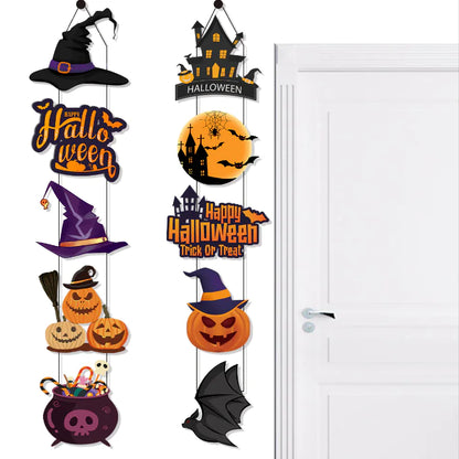 10PCS Halloween Door Hanging Banner