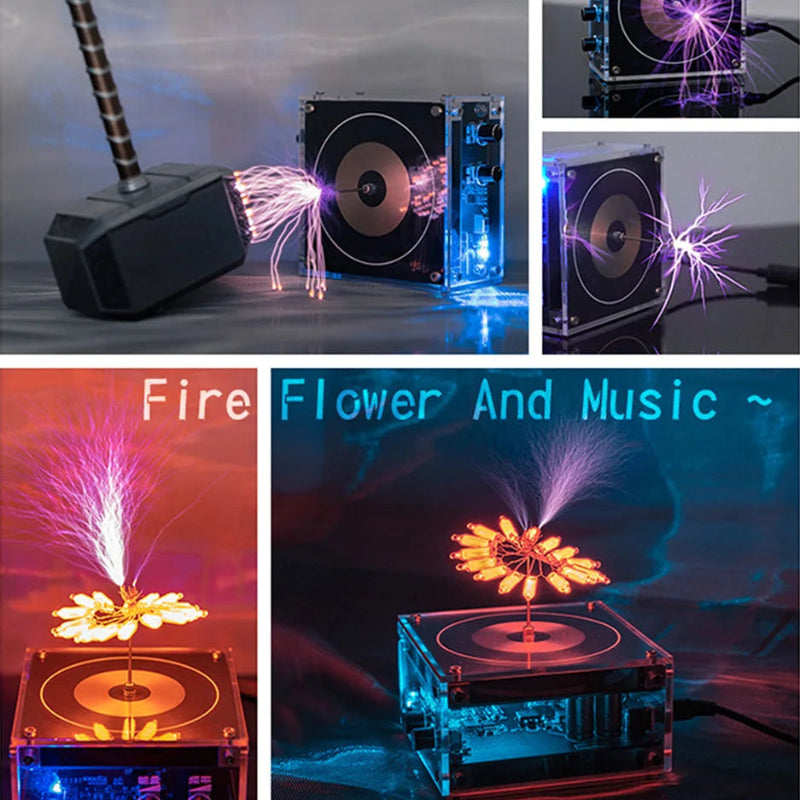 Tesla Coil Bluetooth compatible speaker