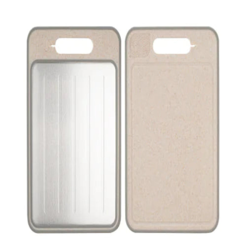 Dual-Sided Rapid Defrost Aluminium Cutting Board with Sharpener